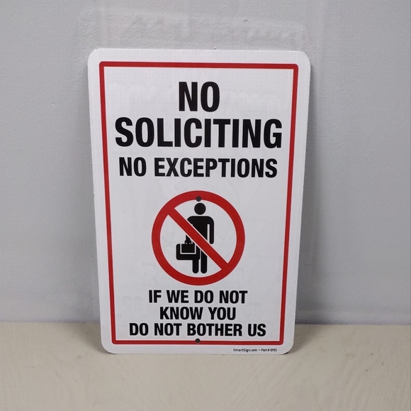 Other - No Soliciting Sign